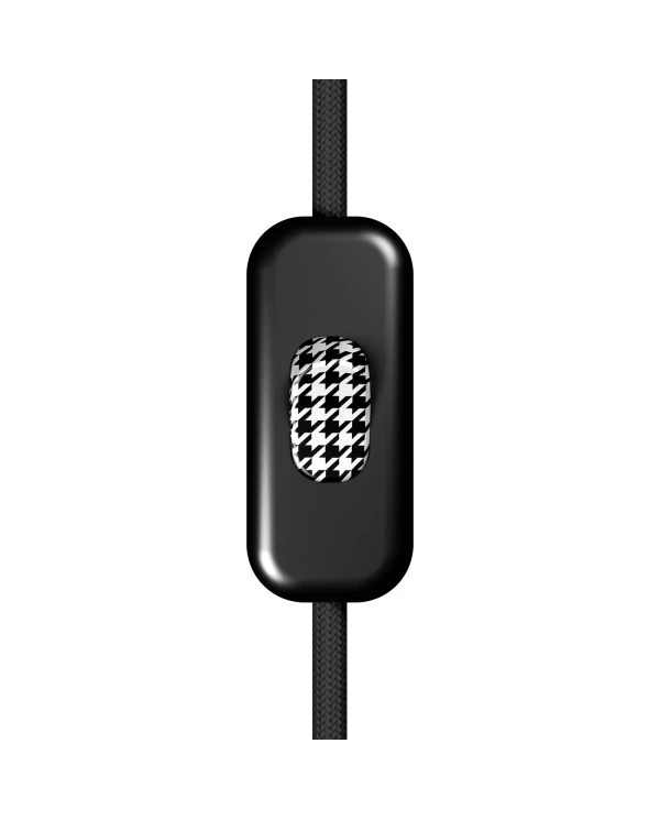 Inline single-pole switch Creative Switch Black with earth terminal