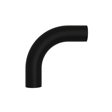 5-cm bent metal extension tube - Black