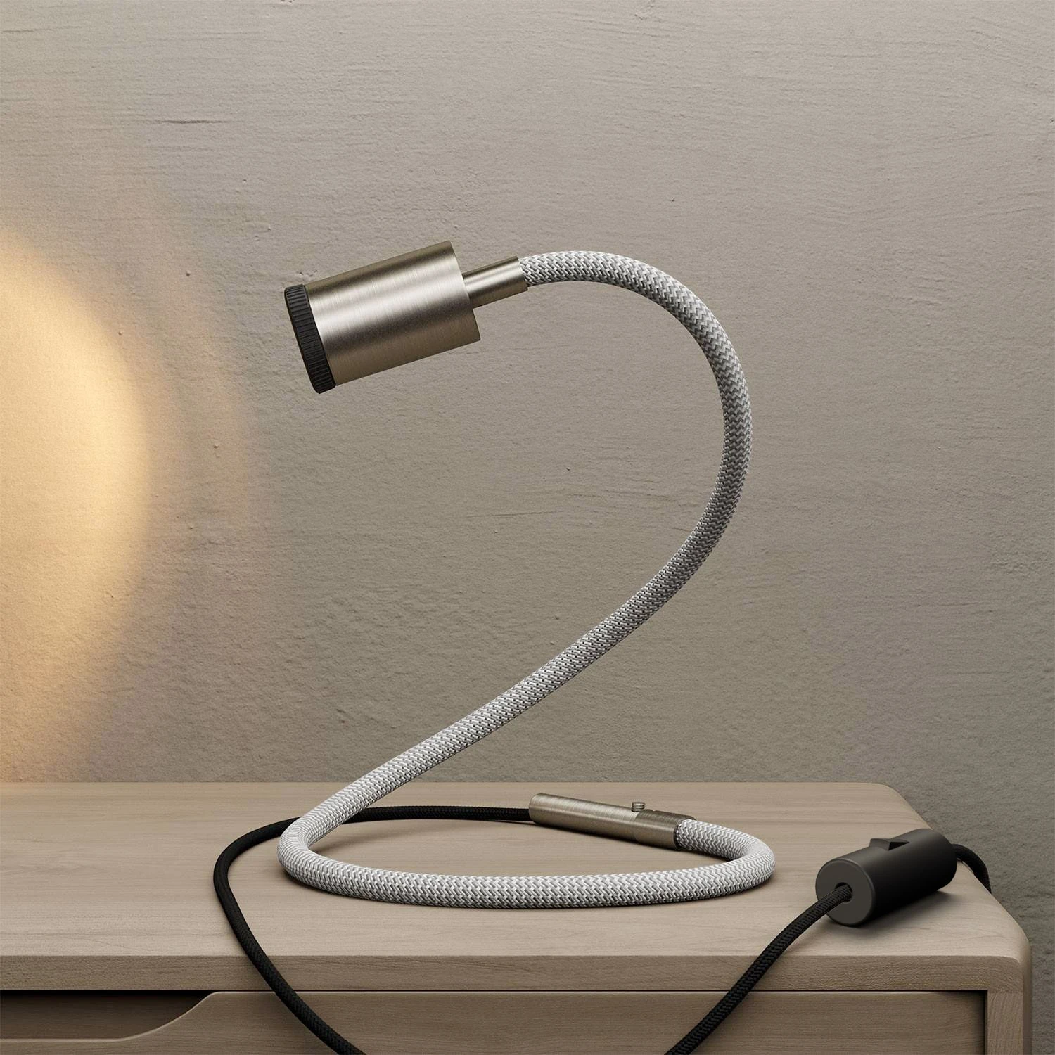 GU1d-one flexible lamp without base with mini LED spotlight