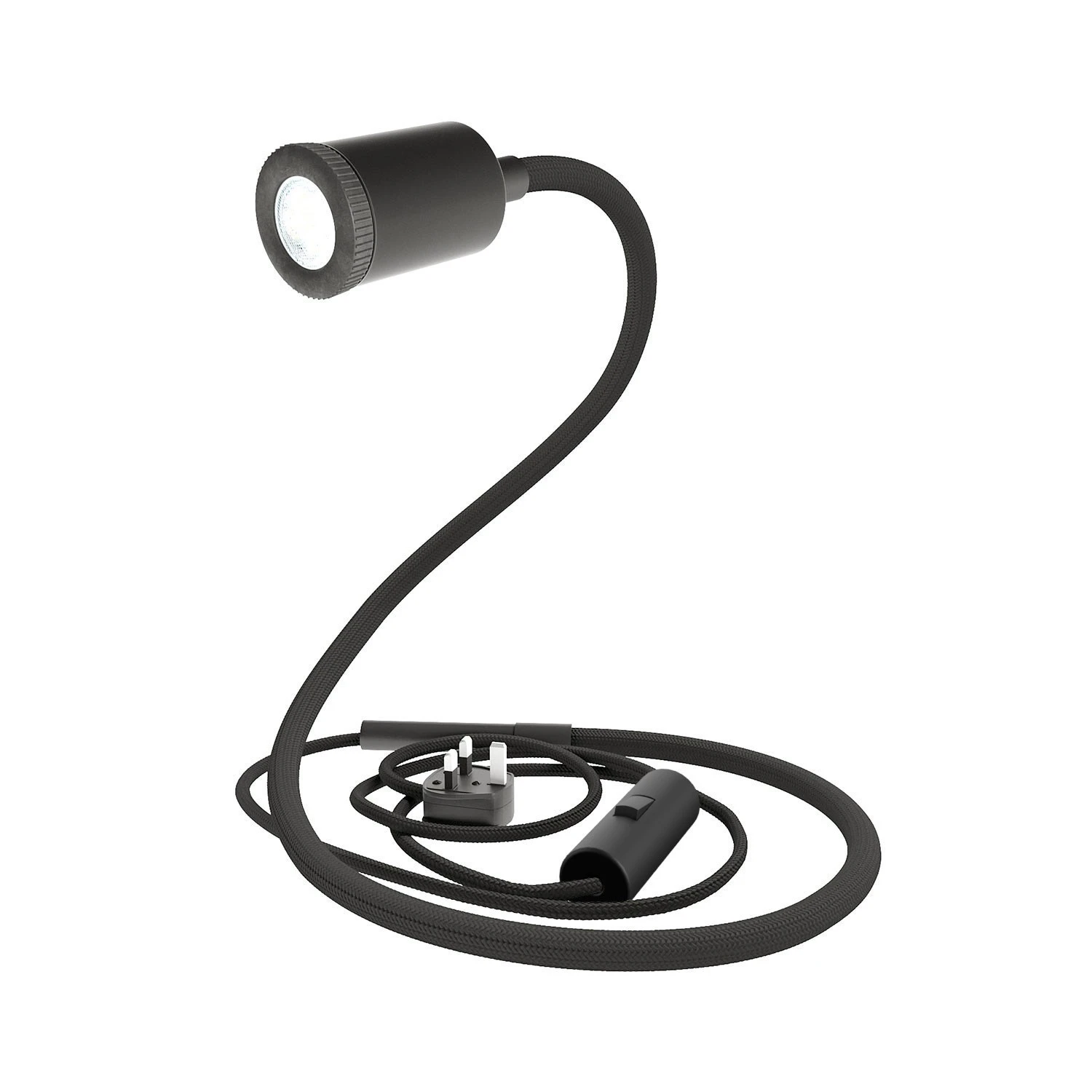 GU1d-one flexible lamp without base with mini LED spotlight