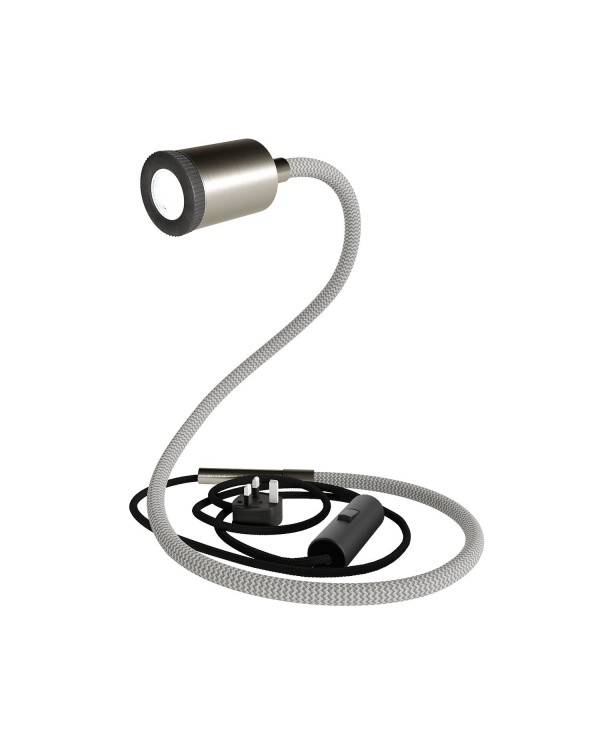 GU1d-one flexible lamp without base with mini LED spotlight