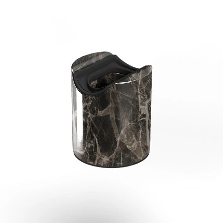 Esse14 wall or ceiling lamp holder with S14d fitting - Waterproof IP44 - Brown marble effect