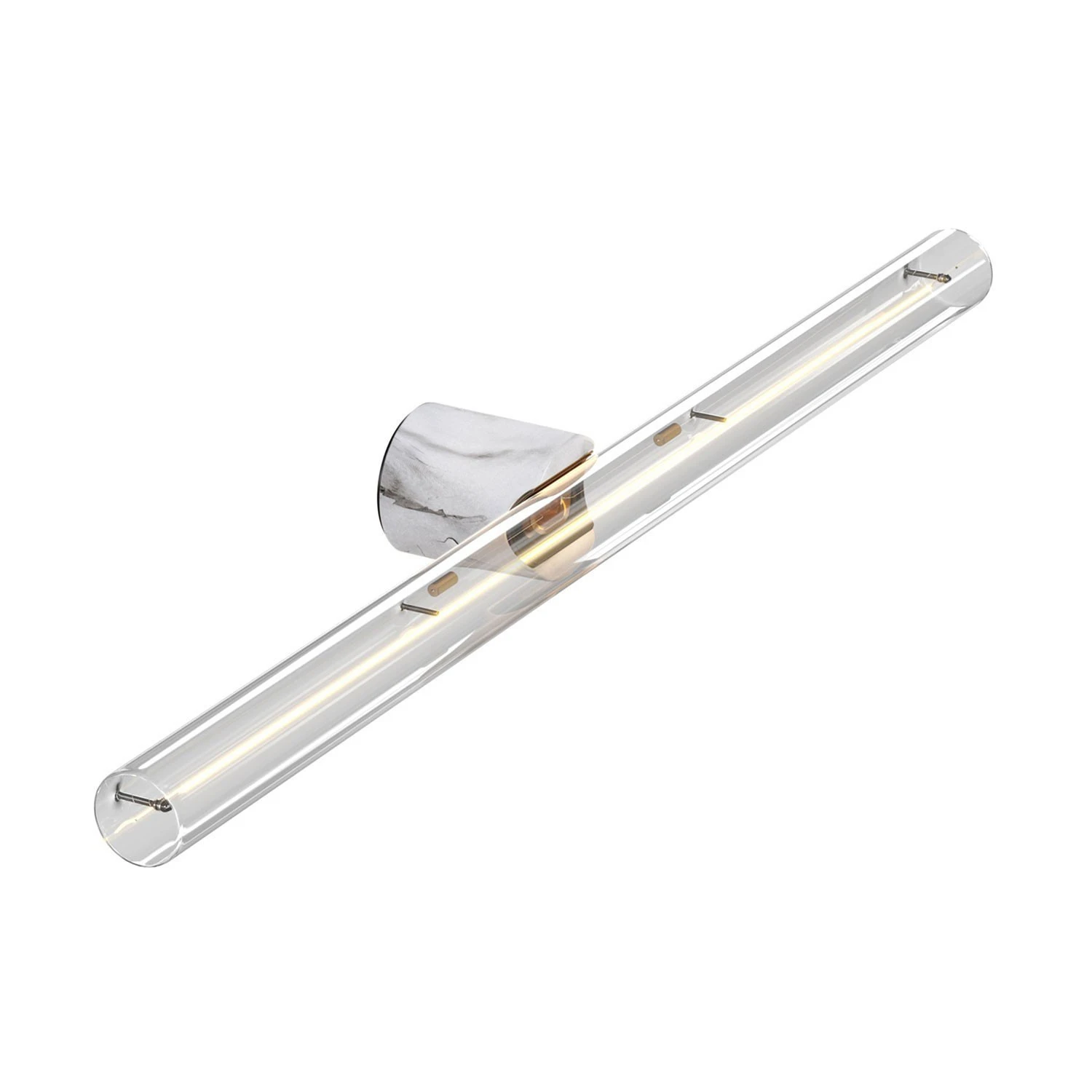 Esse14 wall or ceiling lamp for linear LED bulb S14d - Waterproof IP44