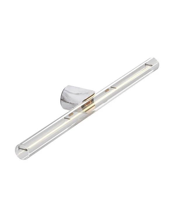 Esse14 wall or ceiling lamp for linear LED bulb S14d - Waterproof IP44