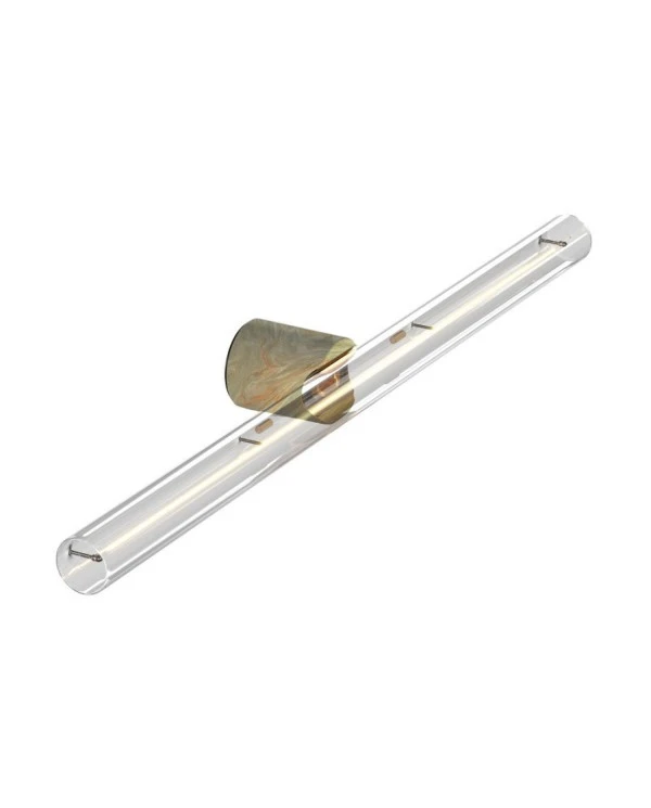 Esse14 wall or ceiling lamp for linear LED bulb S14d - Waterproof IP44