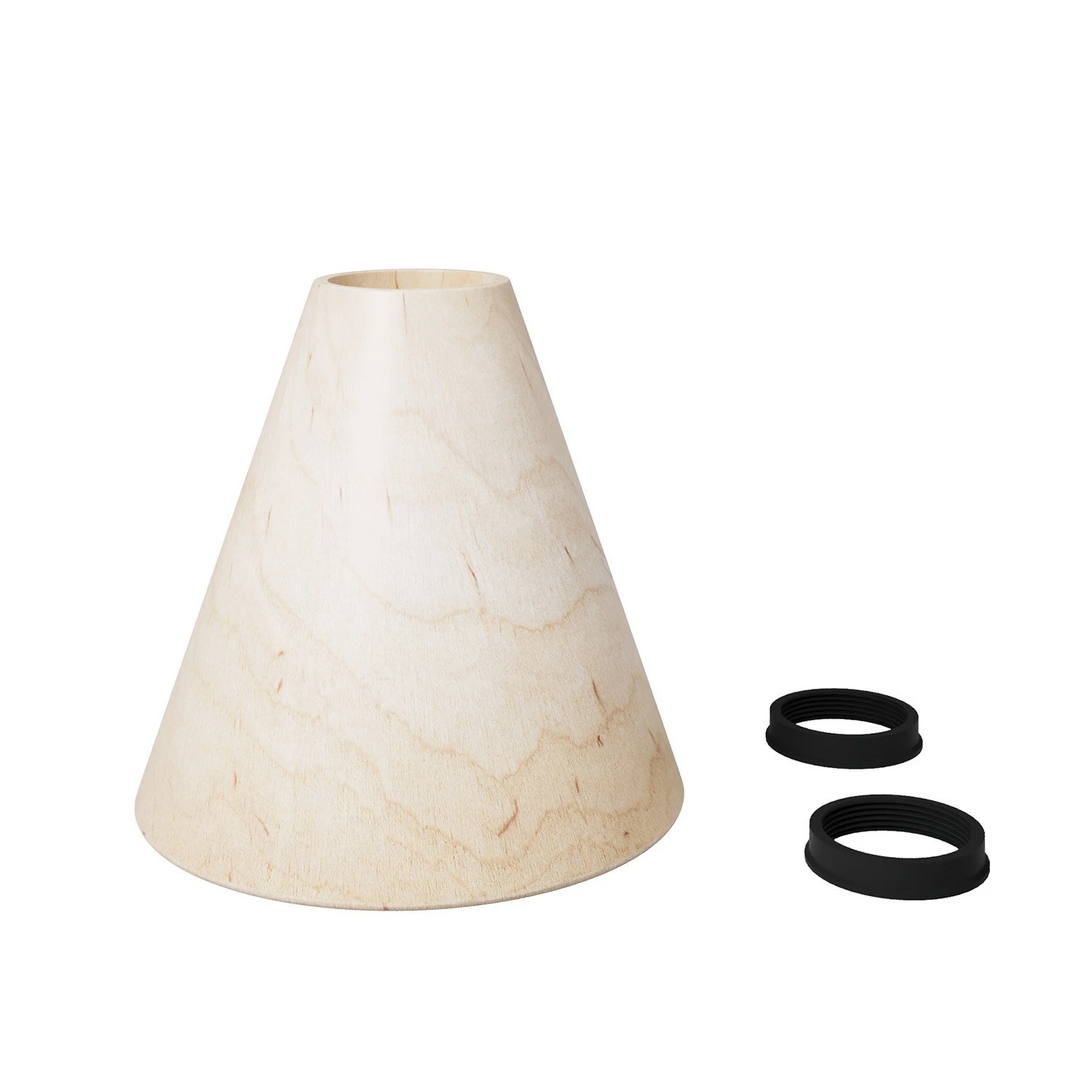 Wooden cone lampshade