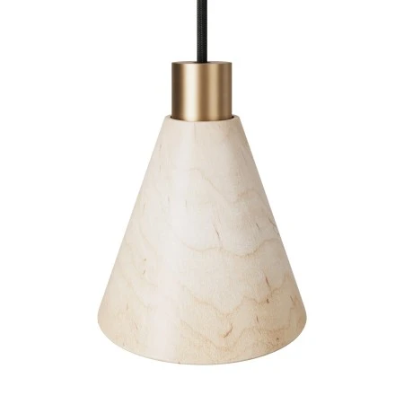 Wooden cone lampshade - Neutral