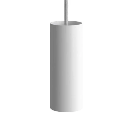 Tub-E14, spotlight pipe with E14 double ferrule lamp holder - Matt White