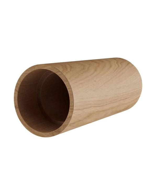 Tub-E14, wooden tube for spotlight with E14 double ring lamp holder