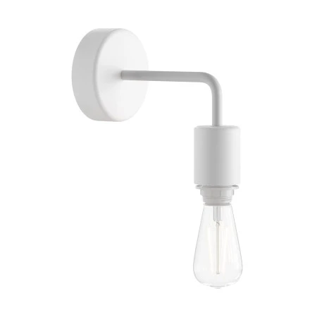 Fermaluce EIVA ELEGANT for lampshade with L-shaped extension, ceiling rose and lamp holder IP65 waterproof - White