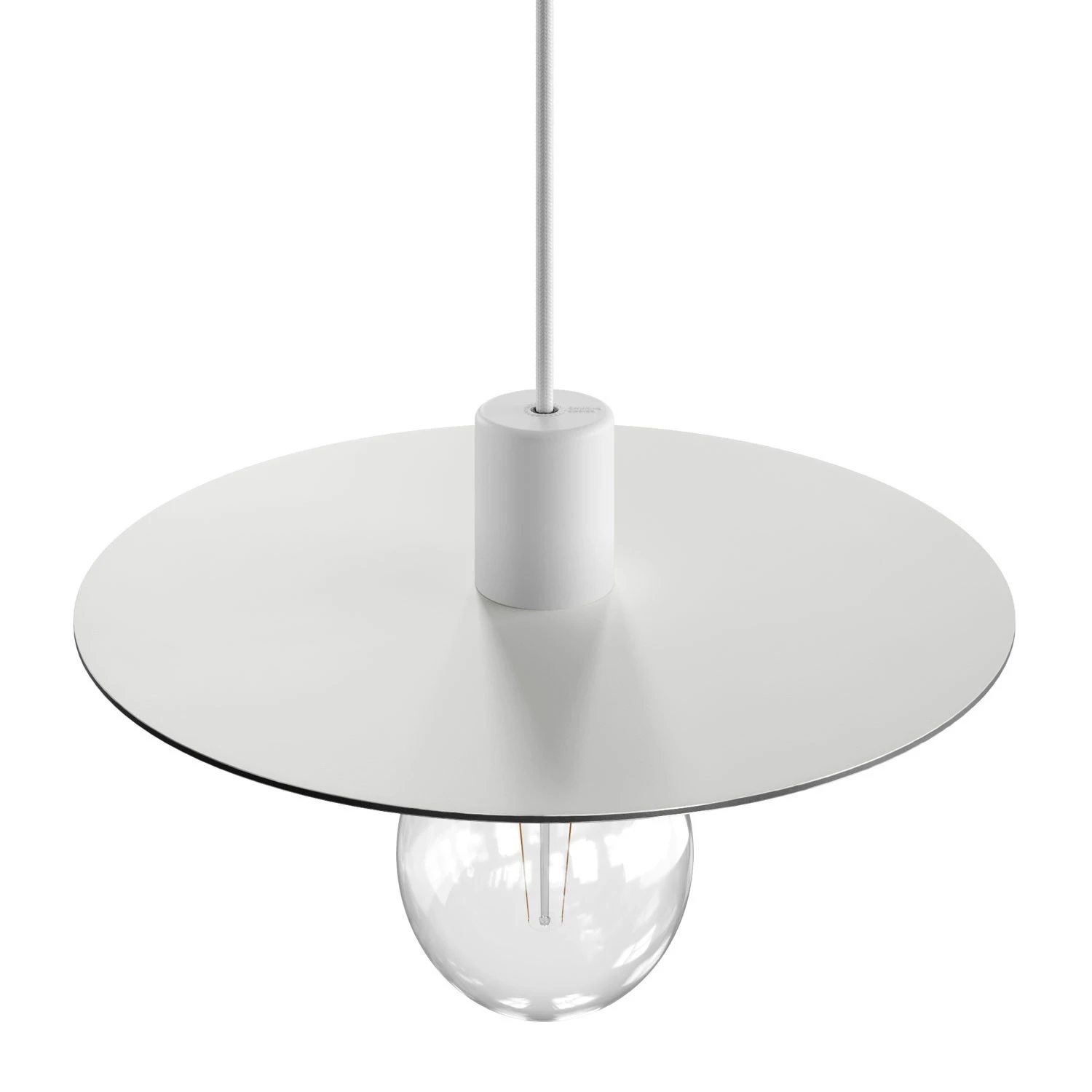 EIVA ELEGANT Pendant light with 5 m fabric cable, Ellepì lampshade, ceiling rose and lamp holder in IP65 waterproof silicone