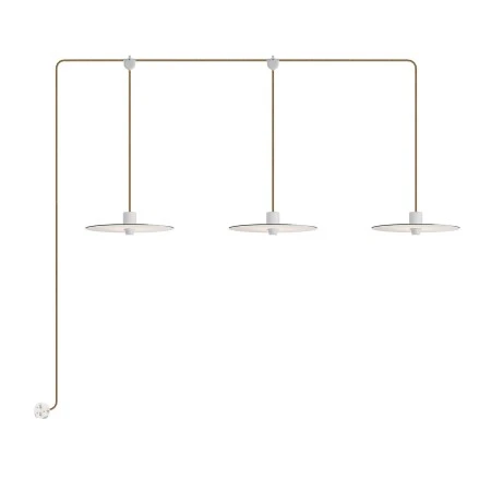 E-Snake EIVA Portable outdoor lamp IP65 with 3 lights with lampshades - White