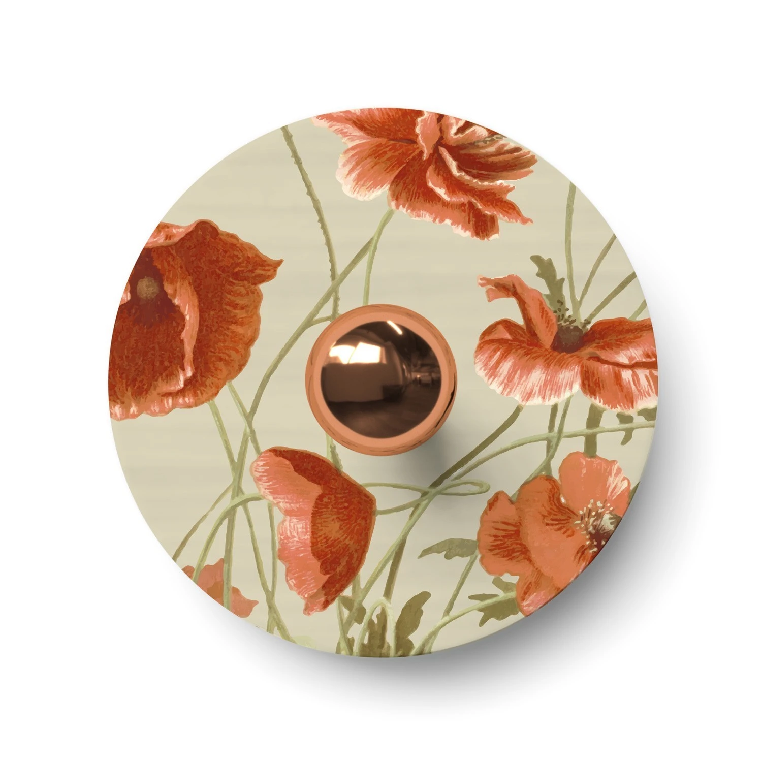 Wall or ceiling lamp with floral design lampshade 'Blossom Haven' - Waterproof IP44