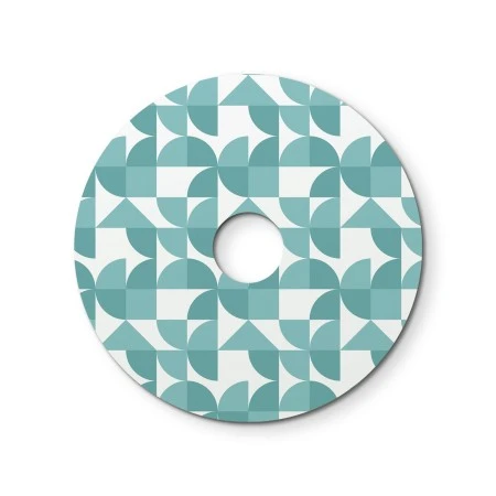 Ellepì mini flat lampshade with geometric designs 'Kaleidoscope', 24 cm diameter - Made in Italy - Geometry 3