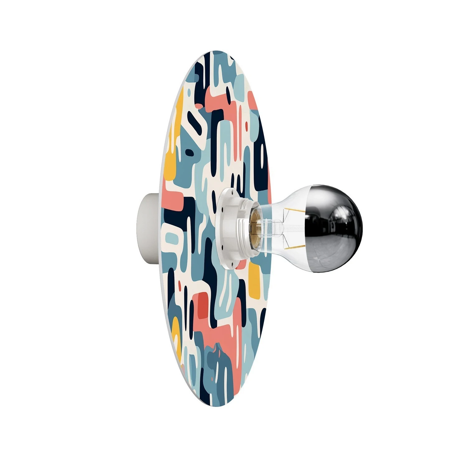 Wall or ceiling lamp with geometric designs lampshade 'Kaleidoscope' - Waterproof IP44