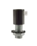 Cylindrical metal cable clamp complete with rod, nut and washer - 2 pieces