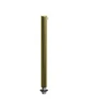 Cylindrical metal cable clamp, length 15 cm, complete with rod, nut and washer