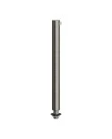 Cylindrical metal cable clamp, length 15 cm, complete with rod, nut and washer