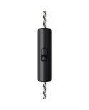 Rewireable cylindrical single pole cord-operated switch with earth terminal