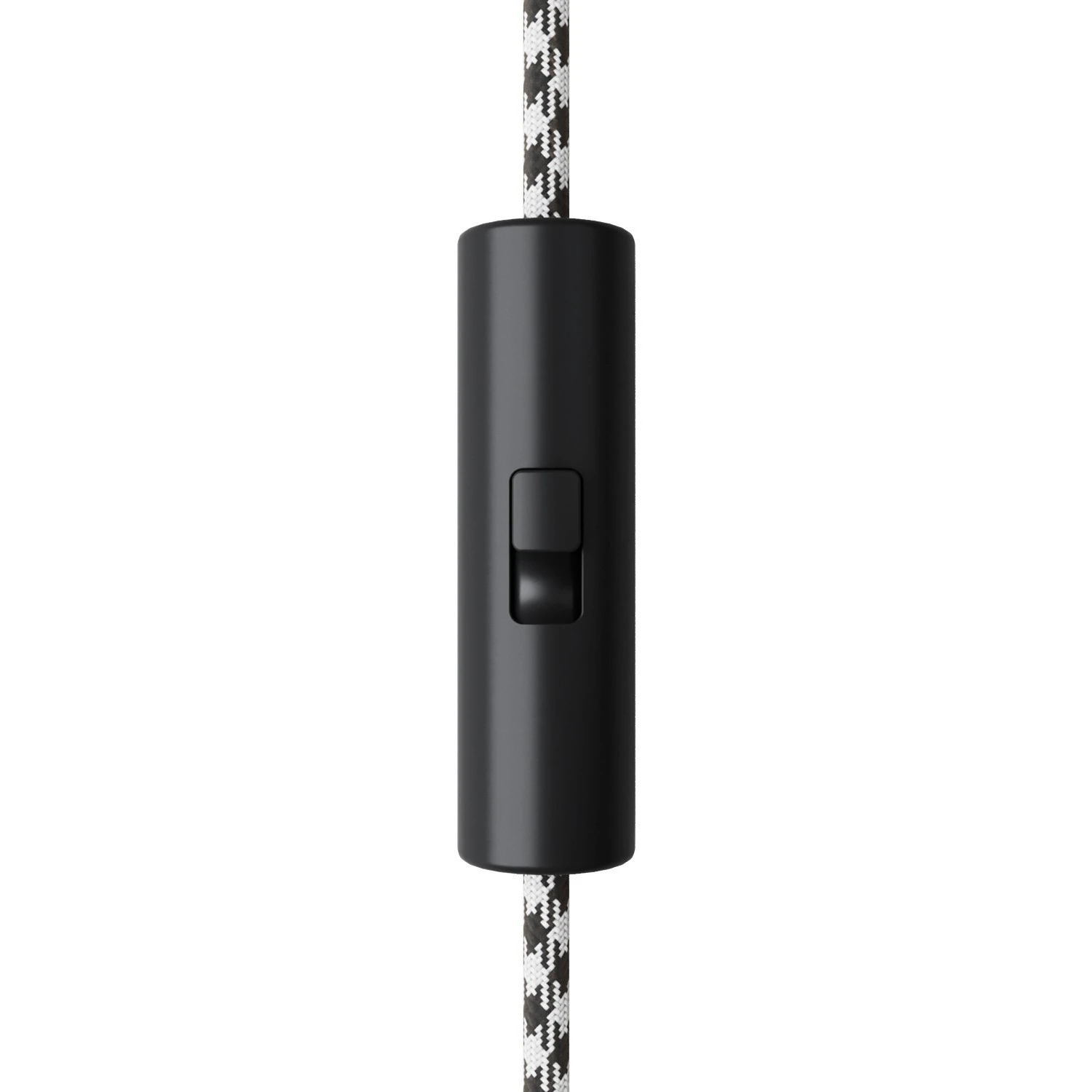 Rewireable cylindrical single pole cord-operated switch with earth terminal