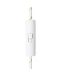 Rewireable cylindrical single pole cord-operated switch with earth terminal