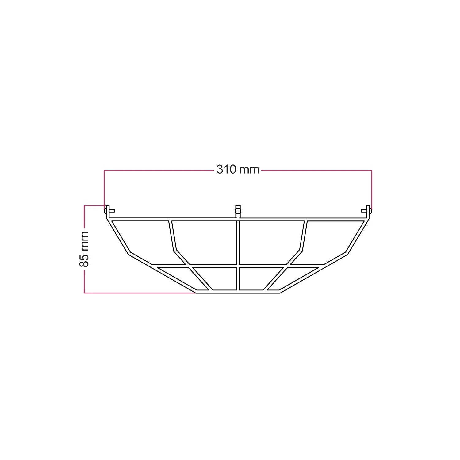 Metal cage for Bistrot lampshade