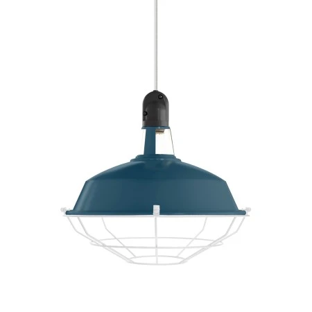 Lampshade Harbour with metal cage - Petrol