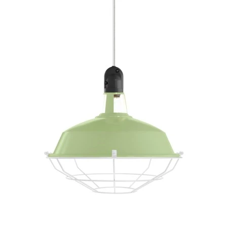 Lampshade Harbour with metal cage - Soft Green