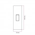 Rewireable cylindrical single pole rocker switch with earth terminal