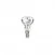 LED Silver Mirror Light Bulb R50 4W 470Lm E14 2700K Dimmable - A06