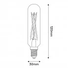 LED Frosted White Tubular Light Bulb 4.8W 470Lm E14 2700K Dimmable - A07