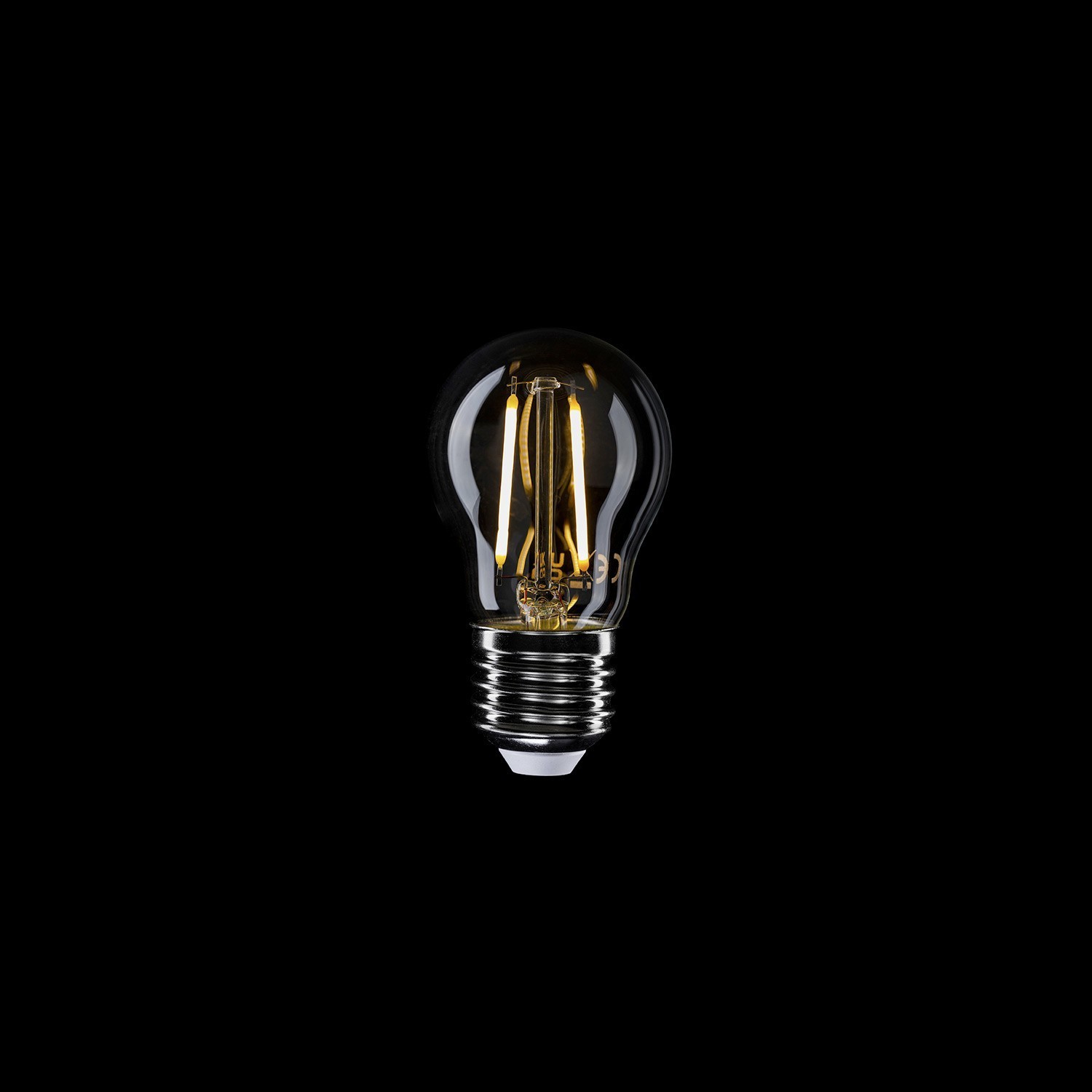 LED Transparent Light Bulb G45 2W 136Lm E27 2700K - E08