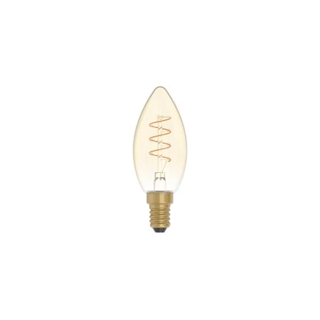 LED Golden Light Bulb Carbon Line Curved Spiral Filament Candle C35 2,5W 136Lm E14 1800K Dimmable - C01