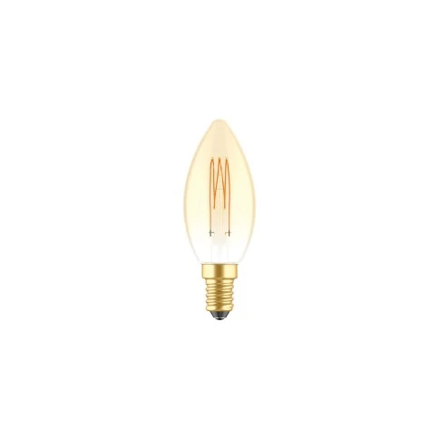 LED Golden Light Bulb Carbon Line Filament Cage Candle C35 3,5W 300Lm E14 2700K Dimmable - C51
