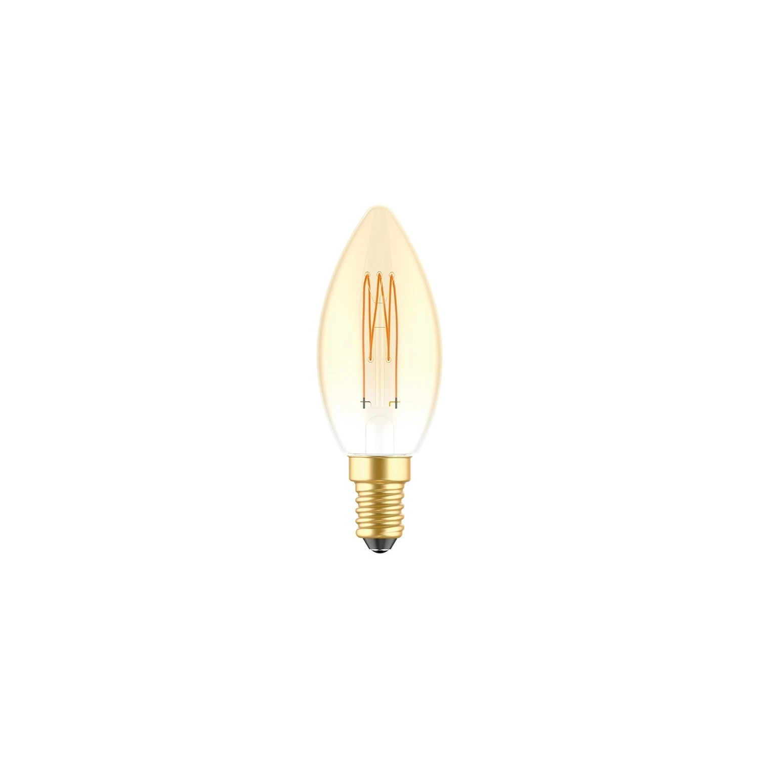 LED Golden Light Bulb Carbon Line Filament Cage Candle C35 3,5W 300Lm E14 2700K Dimmable - C51