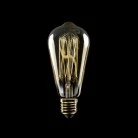 LED Golden Light Bulb Carbon Line Filament Cage Edison ST64 7W 640Lm E27 2700K Dimmable - C54