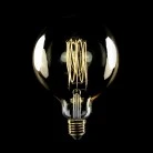 LED Golden Light Bulb Carbon Line Filament Cage Globe G125 7W 640Lm E27 2700K Dimmable - C56