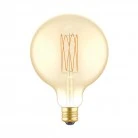 LED Golden Light Bulb Carbon Line Filament Cage Globe G125 7W 640Lm E27 2700K Dimmable - C56