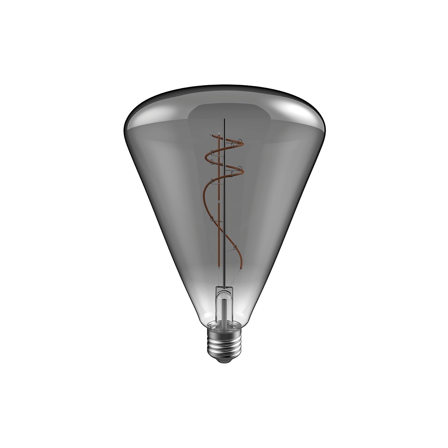 LED Smoky Light Bulb Cone 140 10W 470Lm E27 1800K Dimmable - H09