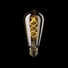 LED Light Bulb Gold B01 5V Collection Spiral Filament Edison ST64 1,3W 80Lm E27 2500K Dimmable