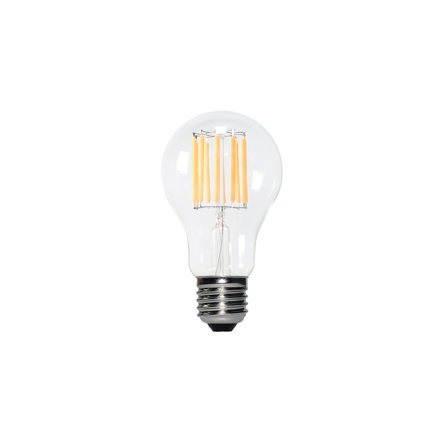 LED Light Bulb Clear B02 5V Collection Vertical filament Drop A60 1,3W 110Lm E27 2500K Dimmable