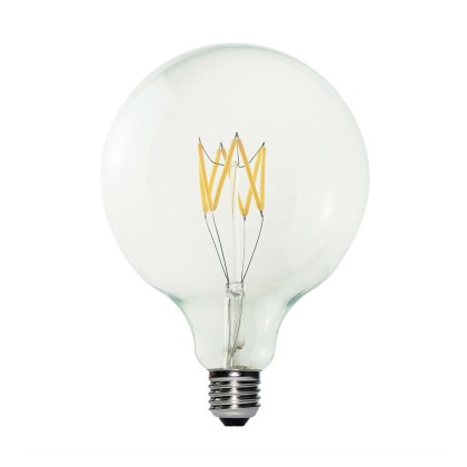 LED Light Bulb Clear B04 5V Collection Short filament Globe G125 1,3W 110Lm E27 2500K Dimmable