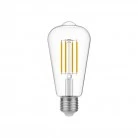 LED Light Bulb Transparent Edison ST64 7W 806Lm E27 3500K Dimmable - N02