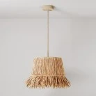 Hanging lamp with raffia lampshade Honolulu