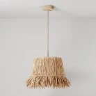 Hanging lamp with raffia lampshade Honolulu