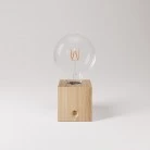 Portable and rechargeable Cabless03 Lamp with G125 globe bulb