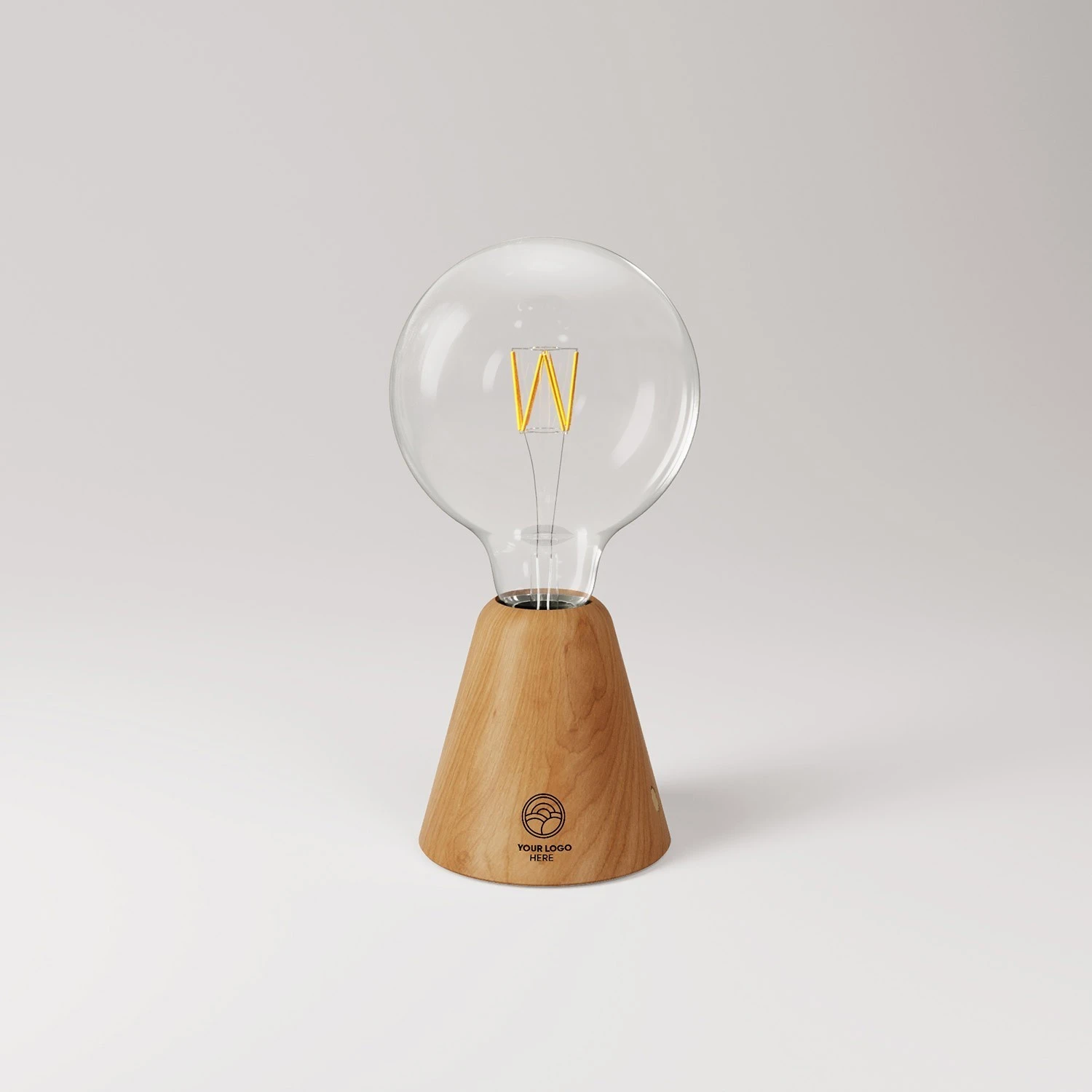 Portable and rechargeable Cabless01 Lamp with bulb - customizable (min 20 pieces)