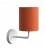 Fermaluce Metal metal wall light with lampshade and bent extension