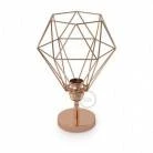 Fermaluce Metal 90°, the adjustable metal wall flush light with Diamond lampshade