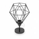 Fermaluce Metal 90°, the adjustable metal wall flush light with Diamond lampshade